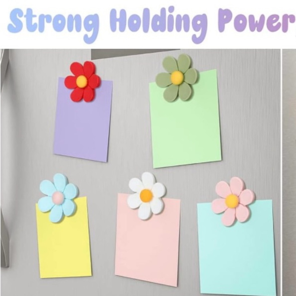 3 Daisy Fridge Magnets - Picture 17 of 17